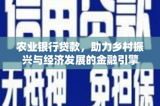 保税区农业银行贷款，助力乡村振兴与经济发展的金融引擎