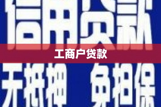 保税区工商户贷款
