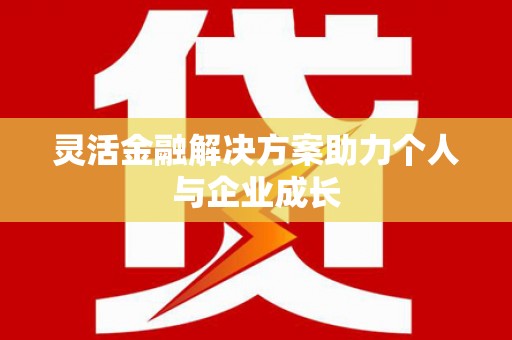 保税区灵活金融解决方案助力个人与企业成长
