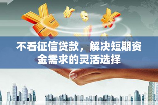 保税区不看征信贷款，解决短期资金需求的灵活选择