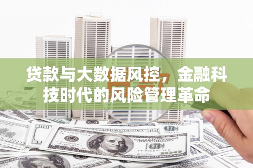 保税区贷款与大数据风控，金融科技时代的风险管理革命
