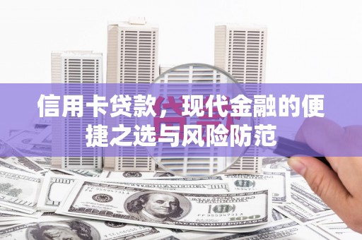 保税区信用卡贷款，现代金融的便捷之选与风险防范