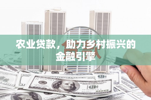 保税区农业贷款，助力乡村振兴的金融引擎