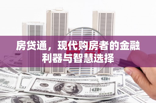 保税区房贷通，现代购房者的金融利器与智慧选择