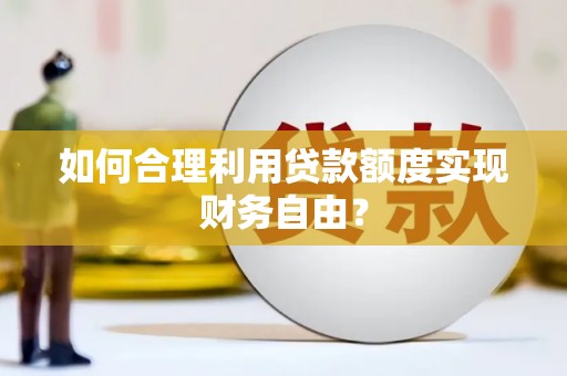 保税区如何合理利用贷款额度实现财务自由？