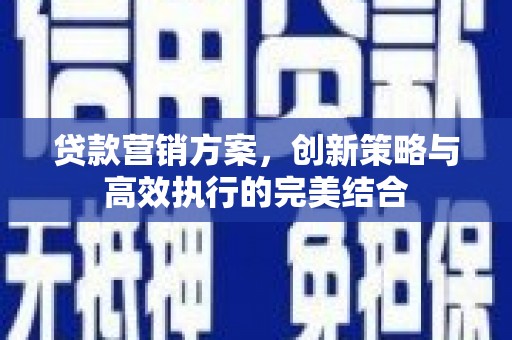 保税区贷款营销方案，创新策略与高效执行的完美结合