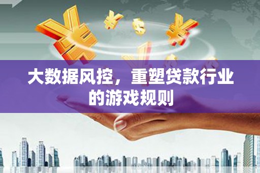 保税区大数据风控，重塑贷款行业的游戏规则