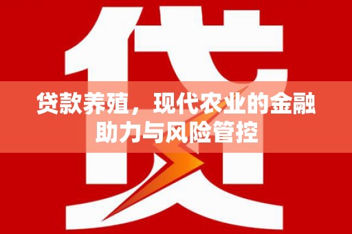 保税区贷款养殖，现代农业的金融助力与风险管控