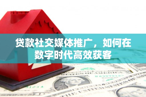 保税区贷款社交媒体推广，如何在数字时代高效获客