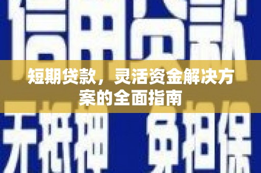 保税区短期贷款，灵活资金解决方案的全面指南