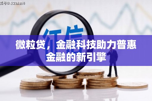 保税区微粒贷，金融科技助力普惠金融的新引擎