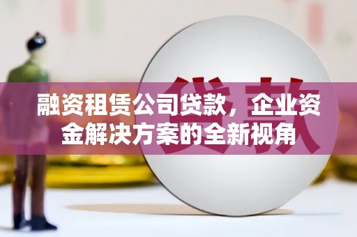 保税区融资租赁公司贷款，企业资金解决方案的全新视角