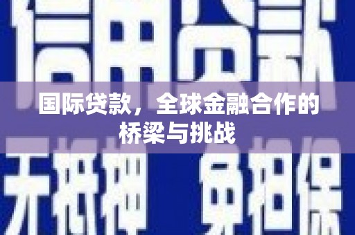 保税区国际贷款，全球金融合作的桥梁与挑战