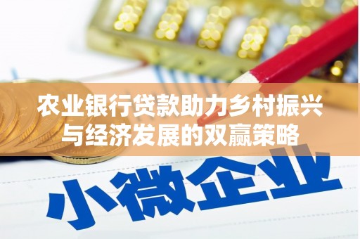 保税区农业银行贷款助力乡村振兴与经济发展的双赢策略
