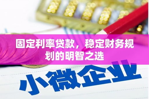 保税区固定利率贷款，稳定财务规划的明智之选