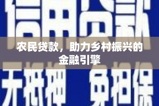 保税区农民贷款，助力乡村振兴的金融引擎