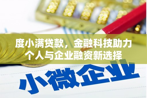 保税区度小满贷款，金融科技助力个人与企业融资新选择
