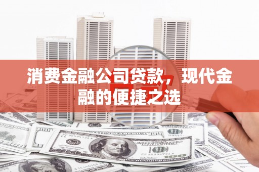 保税区消费金融公司贷款，现代金融的便捷之选