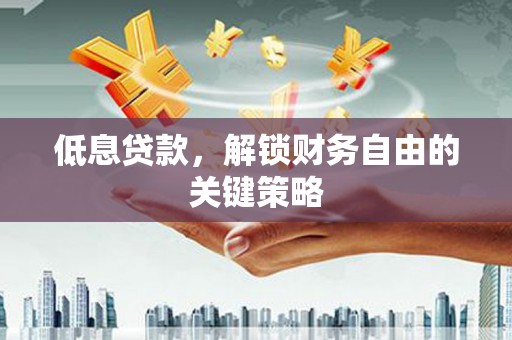 保税区低息贷款，解锁财务自由的关键策略