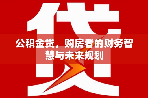 保税区公积金贷，购房者的财务智慧与未来规划