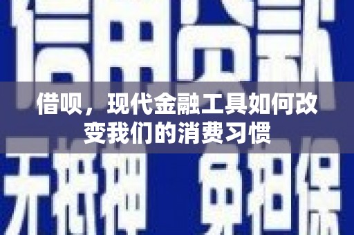保税区借呗，现代金融工具如何改变我们的消费习惯