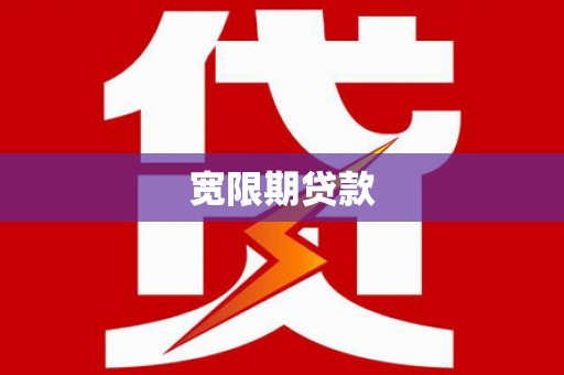 保税区宽限期贷款