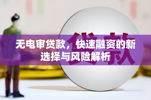 保税区无电审贷款，快速融资的新选择与风险解析