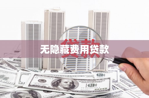 保税区无隐藏费用贷款