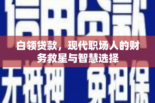 保税区白领贷款，现代职场人的财务救星与智慧选择