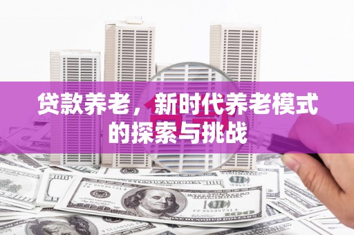 保税区贷款养老，新时代养老模式的探索与挑战