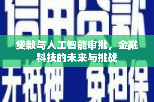 保税区贷款与人工智能审批，金融科技的未来与挑战
