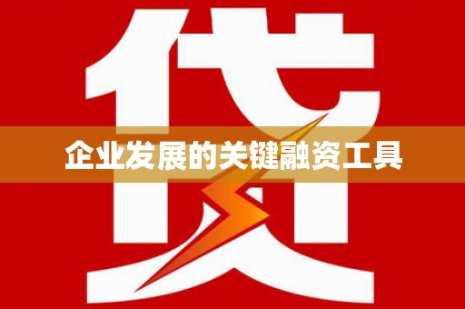 保税区企业发展的关键融资工具