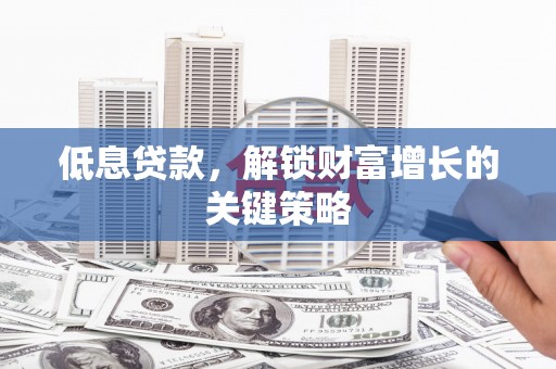保税区低息贷款，解锁财富增长的关键策略