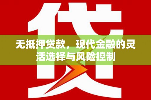 保税区无抵押贷款，现代金融的灵活选择与风险控制