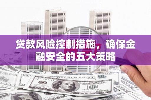 保税区贷款风险控制措施，确保金融安全的五大策略