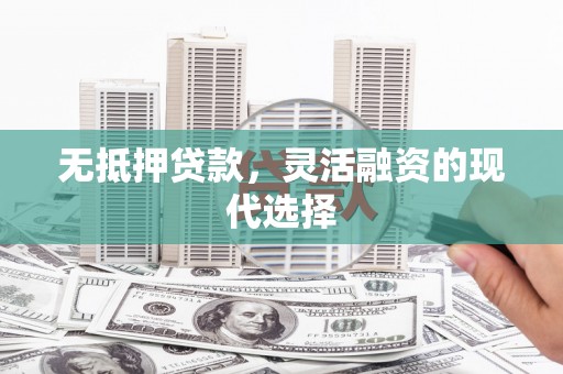 保税区无抵押贷款，灵活融资的现代选择