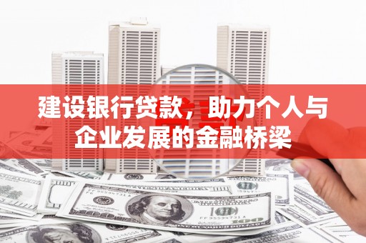保税区建设银行贷款，助力个人与企业发展的金融桥梁