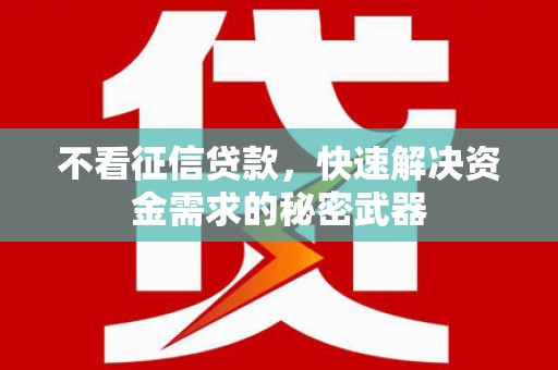 保税区不看征信贷款，快速解决资金需求的秘密武器