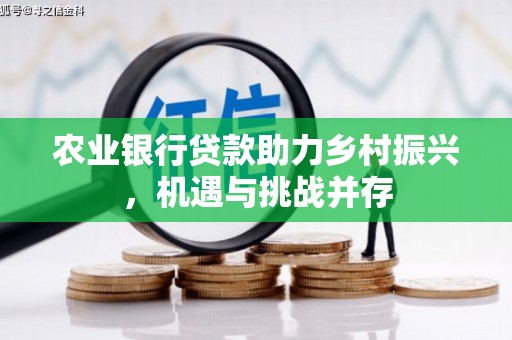 保税区农业银行贷款助力乡村振兴，机遇与挑战并存