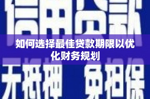 保税区如何选择最佳贷款期限以优化财务规划